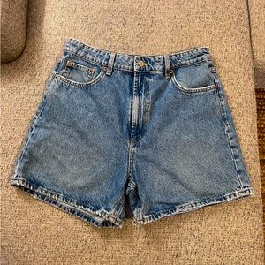Zara High Waisted Mom Shorts
